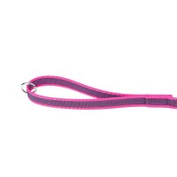K9 gummierte Sportleine pink 20mm / 1,2m mit Schlaufe