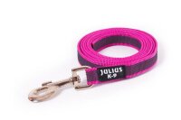 K9 gummierte Sportleine pink 20mm / 2m ohne Schlaufe