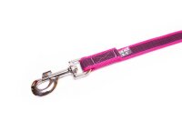 K9 gummierte Sportleine pink 20mm / 2m mit Schlaufe