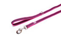K9 gummierte Sportleine pink 20mm / 2m mit Schlaufe