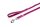 K9 gummierte Sportleine pink 20mm / 2m mit Schlaufe