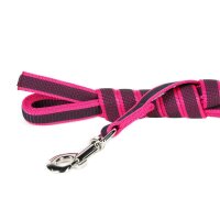 K9 gummierte Sportleine pink 20mm / 3m ohne Schlaufe