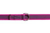 K9 Doppel-Führleine pink gummiert 20mm / 2,2m