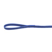 K9 gummierte Sportleine blau 20mm / 1,2m mit Schlaufe