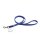 K9 gummierte Sportleine blau 20mm / 1,2m mit Schlaufe
