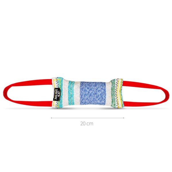 Julius K9 Beißwurst 20 x 5,5 cm Bw/Ny 2 Schlaufen außen genäht