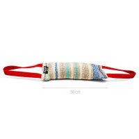 Julius K9 Beißwurst 20 x 5,5 cm Bw/Ny 2 Schlaufen außen genäht