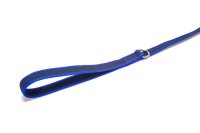 K9 gummierte Sportleine blau 20mm / 2m mit Schlaufe