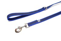 K9 gummierte Sportleine blau 20mm / 2m mit Schlaufe