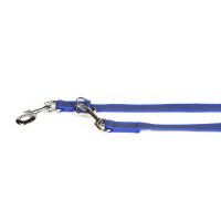 K9 Doppel-Führleine blau gummiert 20mm / 2,2m