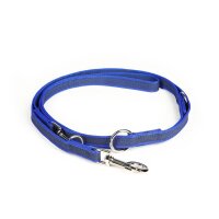 K9 Doppel-Führleine blau gummiert 20mm / 2,2m