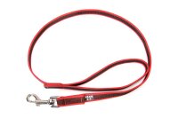 K9 gummierte Sportleine rot 20mm / 1m mit Schlaufe