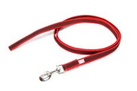 K9 gummierte Sportleine rot 20mm / 2m ohne Schlaufe