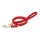 K9 gummierte Sportleine rot 20mm / 2m mit Schlaufe