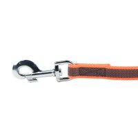 K9 gummierte Sportleine orange 20mm / 1m mit Schlaufe