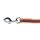 K9 gummierte Sportleine orange 20mm / 1m mit Schlaufe