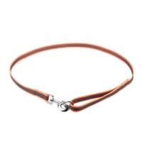 K9 gummierte Sportleine orange 20mm / 1,2m mit Schlaufe