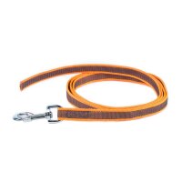 K9 gummierte Sportleine orange 20mm / 2m ohne Schlaufe