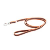 K9 gummierte Sportleine orange 20mm / 2m mit Schlaufe