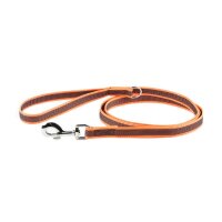 K9 gummierte Sportleine orange 20mm / 2m mit Schlaufe