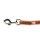 K9 gummierte Sportleine orange 20 mm 10 m mit Schlaufe