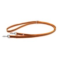 K9 Doppel-Führleine orange gummiert 20mm / 2,2m