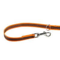 K9 Doppel-Führleine orange gummiert 20mm / 2,2m