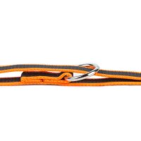 K9 Doppel-Führleine orange gummiert 20mm / 2,2m