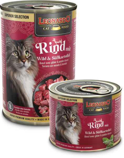 LEONARDO Rind mit Wild & Süßkartoffel