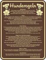 Rahmenlos Blechschild: Hunderegeln! Das Geschenk für...