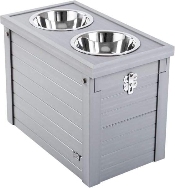 New Age Pet ECOFLEX  Piedmont Futterstation mit Hundenapf & Stauraum