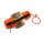 Mystique Dummy Snack mit Kaninchenfell large orange