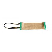 Beißwurst aus Jute mit Ton 8 x 25 cm Schlaufe