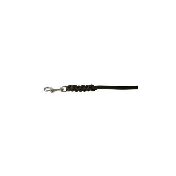 Fettlederleine 10mm / 1m mit Schlaufe extra geflochten
