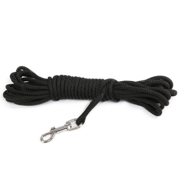 K9 Suchleine, 6 mm / 10 m, rund, schwarz