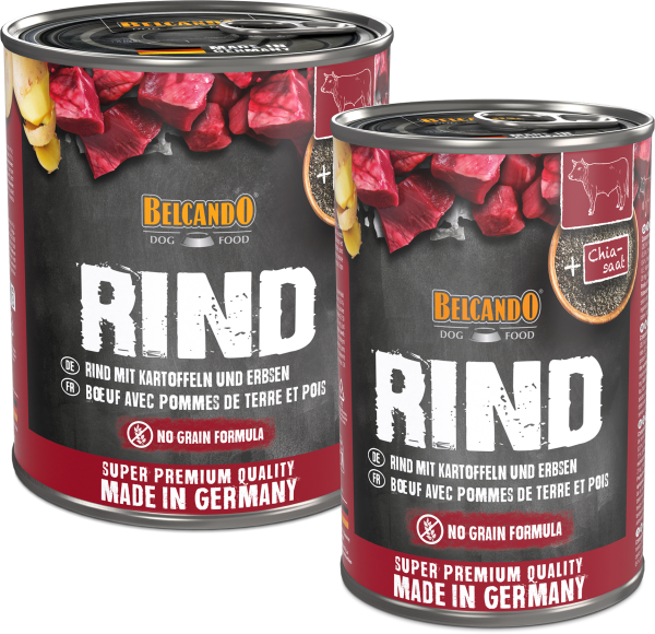 BELCANDO Rind mit Kartoffel & Erbsen