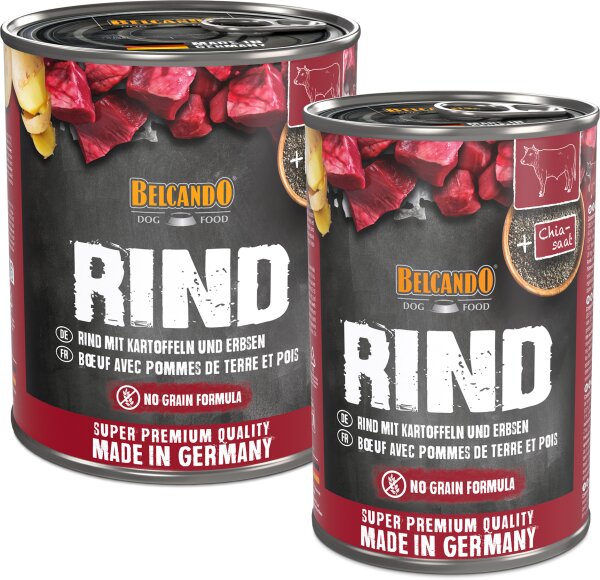 BELCANDO Rind mit Kartoffel & Erbsen