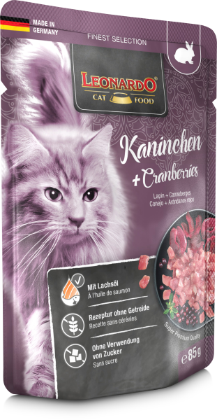 LEONARDO Kaninchen + Cranberries 85 Gramm