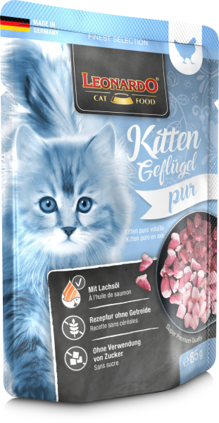 LEONARDO Kitten Geflügel 85 Gramm