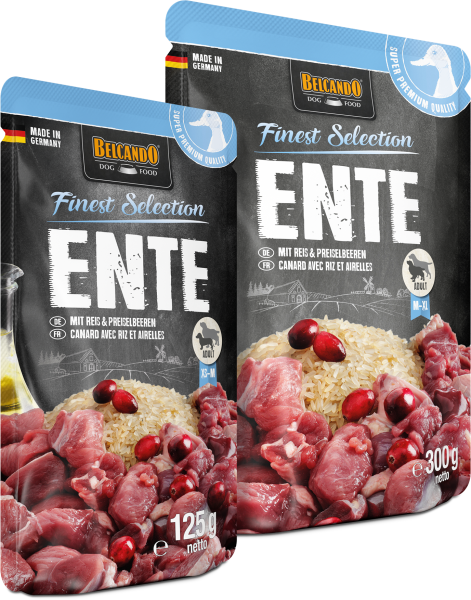 BELCANDO Ente mit Reis + Preiselbeeren